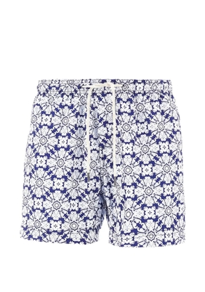 PENINSULA SWIMWEAR Casuzze patterned drawstring swim shorts - Blue