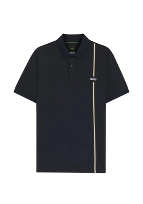 BOSS Toc Game 3 striped short-sleeve polo shirt - Blue