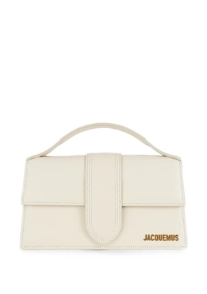 Jacquemus The large Bambino logo-plaque shoulder bag - Neutrals