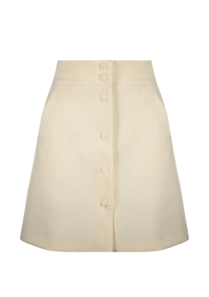 RED Valentino button-front A-line mini skirt - Neutrals