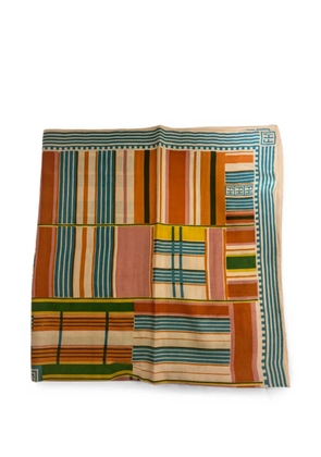Friendly Hunting geometric-print scarf - Orange