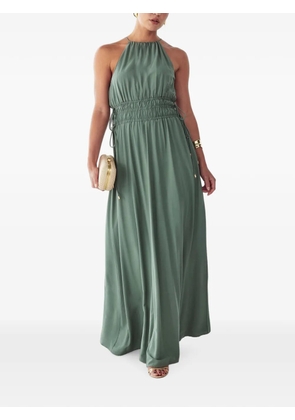 ST MRLO halterneck maxi dress - Green