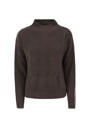 Herno knit high-neck sweater - Brown
