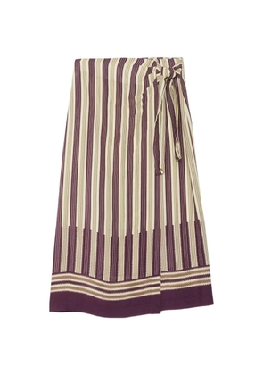Ottod'Ame striped wrap skirt - Neutrals