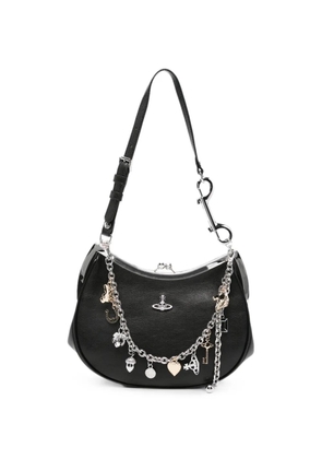 Vivienne Westwood charm-embellished leather shoulder bag - Black