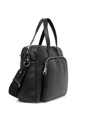 Coccinelle Smart To Go Paki large grained leather luggage bag - Black