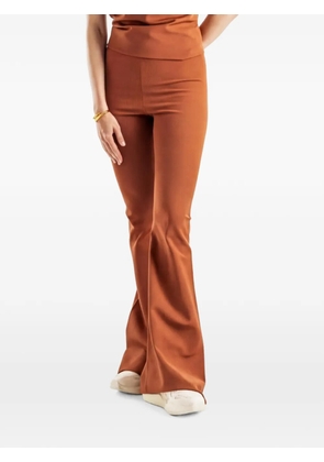 Rick Owens fine-knit flared trousers - Orange