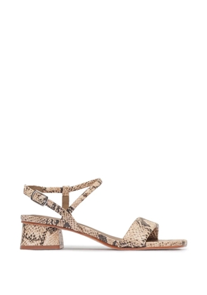 Bernardo Josei snakeskin-effect sandals - Neutrals