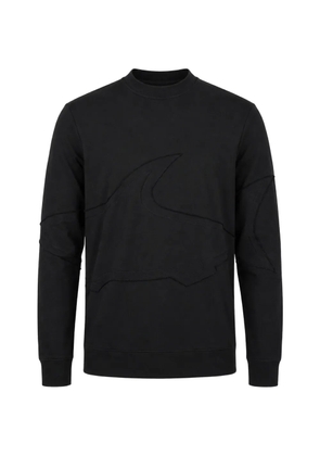 Paul & Shark logo-patch crew neck sweatshirt - Black