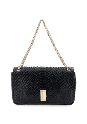 TOM FORD T-twist snakeskin-effect shoulder bag - Black