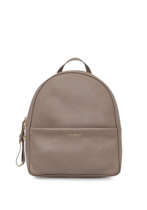 Coccinelle Nory grainy leather backpack - Neutrals