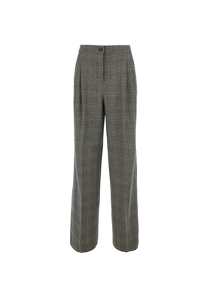 PINKO check pleated trousers - Grey