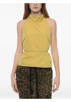 COGO halter-neck yellow top