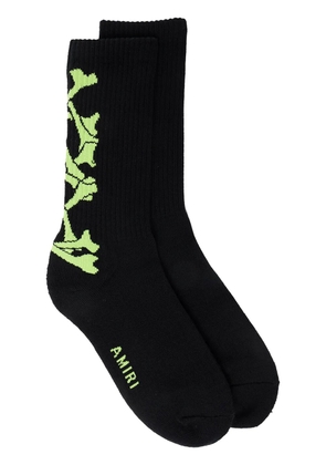 AMIRI skeleton-print socks - Black