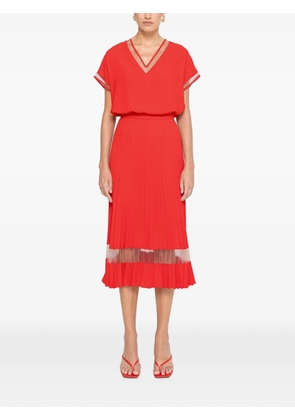 NISSA V-neck top - Red