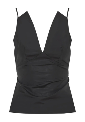 Barba V-neck top - Black