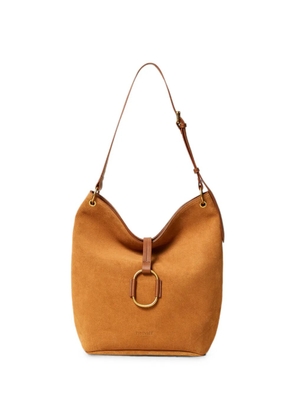 TWINSET suede bucket bag - Brown