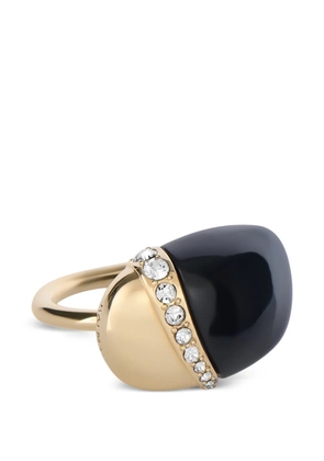 Balmain organic ring in lacquered brass - Gold