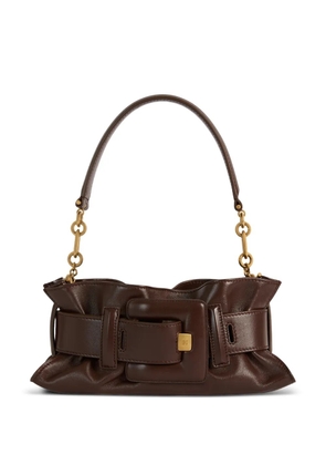 Balmain Anthem mini bag in smooth leather - Brown
