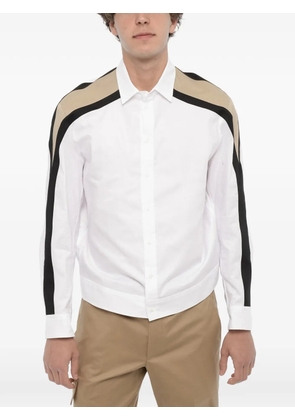 Neil Barrett Modernist contrast-stripe shirt - White