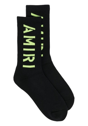 AMIRI logo-print socks - Black