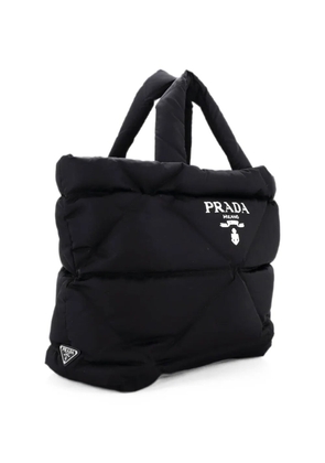 Prada Pre-Owned Padded Logo Quilted Re-Nylon Medium tote bag - Black