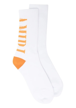 AMIRI logo-print socks - White