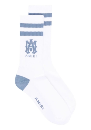 AMIRI monogram-print socks - White