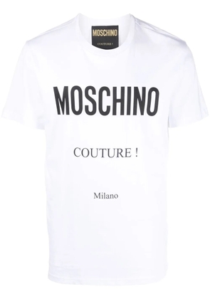 Moschino logo-print organic-cotton T-shirt - White