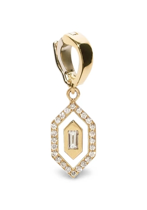 Azlee diamond and enamel charm - Gold