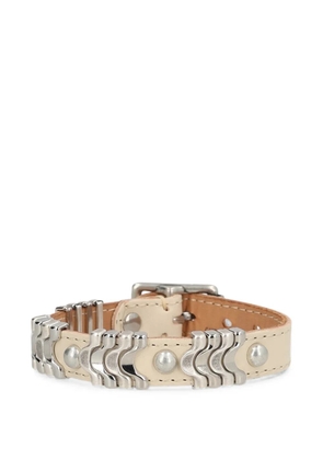 OUR LEGACY studded leather bracelet - Neutrals