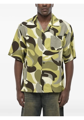 Marni abstract-pattern Bowling shirt - Green