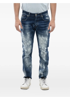 John Richmond Mick bleached-effect jeans - Blue