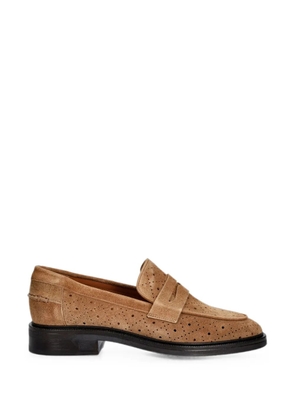BILLI BI A19689 perforated penny loafers - Neutrals
