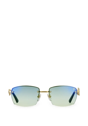 Vintage Frames Company Cashier rimless rectangle-frame sunglasses - Gold