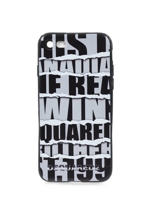 DSQUARED2 logo-print iPhone 7 phone case - Black