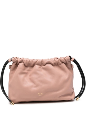 Nº21 Eva ruched leather shoulder bag - Pink
