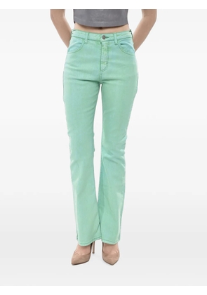 Marni coated bootcut jeans - Green