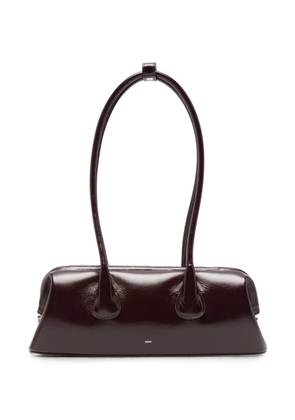 Osoi mini Boat Wide leather shoulder bag - Red