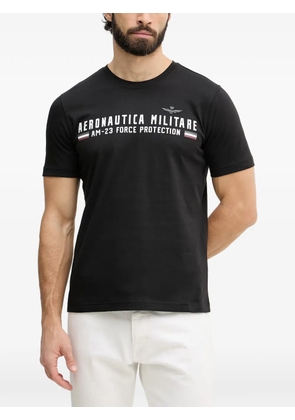 Aeronautica Militare logo-print T-shirt - Black
