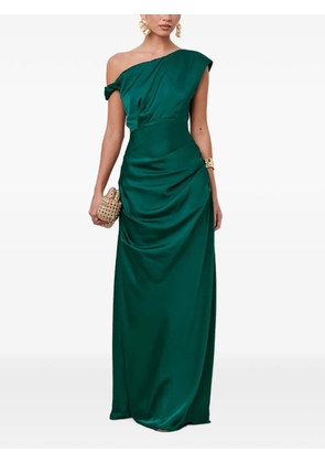 SÁVEL one-shoulder maxi dress - Green