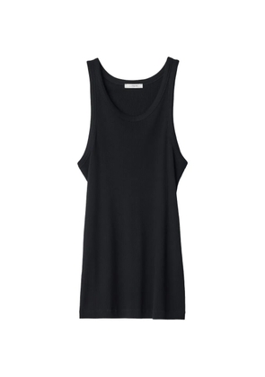 LEMAIRE tank top in ribbed jersey - Black