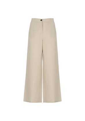 EMME Emmpera high-waisted wide-leg trousers - Neutrals