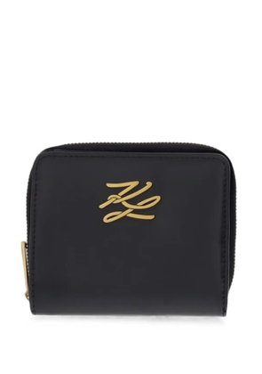 Karl Lagerfeld logo-plaque bifold wallet - Black