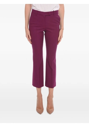 QL2 single-pleat cropped trousers - Purple