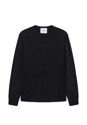 Closed crew-neck sweater - Black