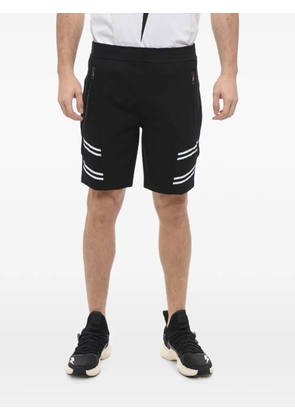 Neil Barrett Varsity stripe-detail shorts - Black