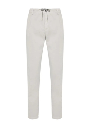 Eleventy pleat-detail drawstring chino trousers - Grey