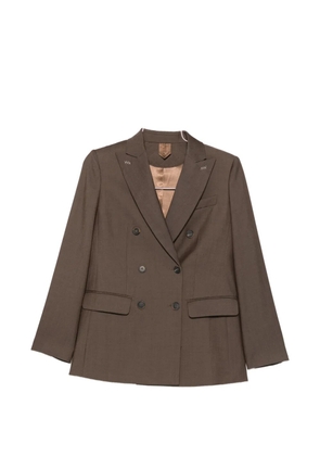 Max Mara double-breasted peak-lapel blazer - Brown