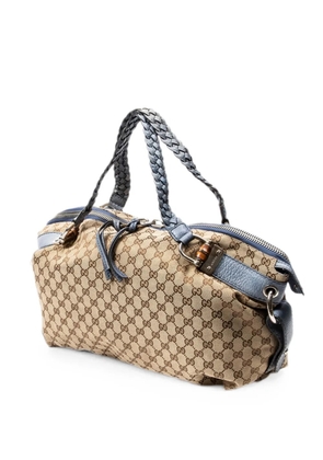 Gucci Pre-Owned large Bamboo Bar Boston shoulder bag - Neutrals
